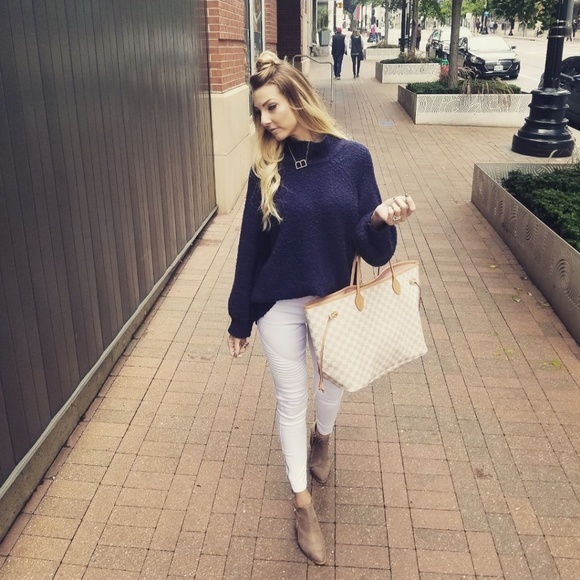 Pants - White moto leggings